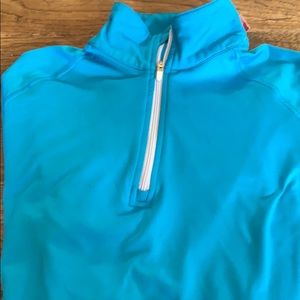 Nike quarter zip top, turquoise, women’s Medium, good condition